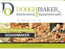 Tablet Screenshot of doughmaker.com.au